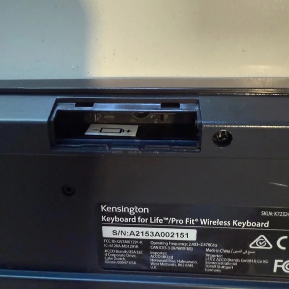 Kensington | Black Pro Fit Wireless Keyboard Wireless Connectivity Membrane Keys - Picture 14 of 14